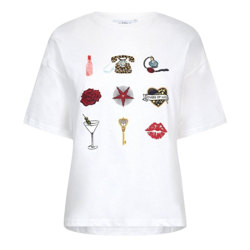 Never Fully Dressed Womens/Ladies Icons T-Shirt / White
